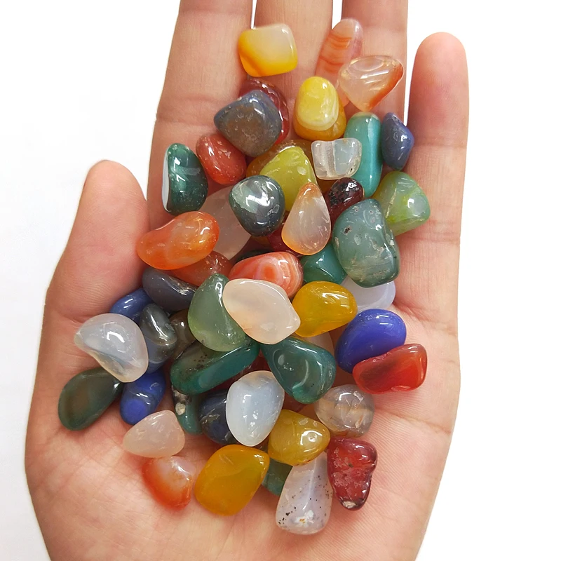 Mixed Gravel Stones Natural Tumbled Gemstones Crystals Rocks Craft Healing Gem 