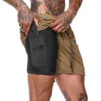 

Wholesale Custom Shorts Quick Dry Gym Sport Clothes Elastic Track Shorts Workout Short Pants with Pocket