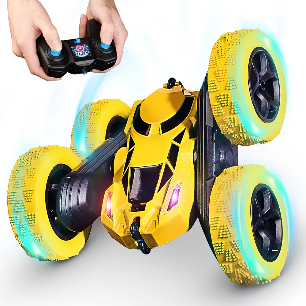 

New Arrival Double Sided Remote Control 360 Rotating Vehicles 360 Flips RC Car 4WD Stunt Cars Kid Children Car Toy