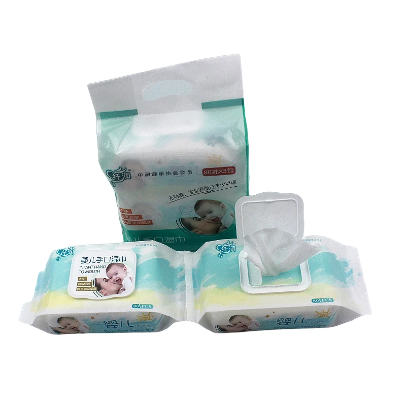 

logo package care wipe close soft material cleaning ear baby wipes