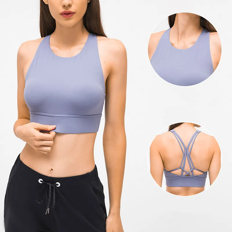 

High-support sport fitness bra Female shock proof underwear yoga sports bra for large breast womens, Printed
