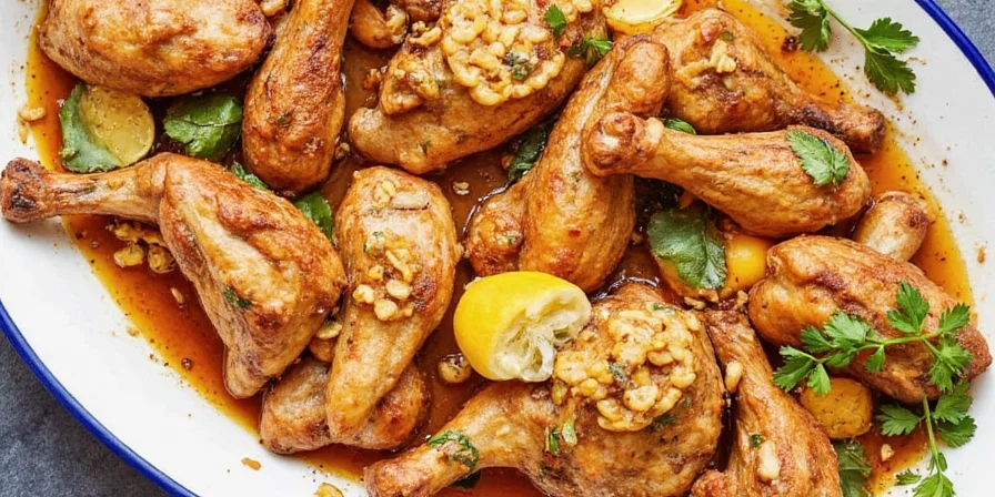 Chicken marinating with spices