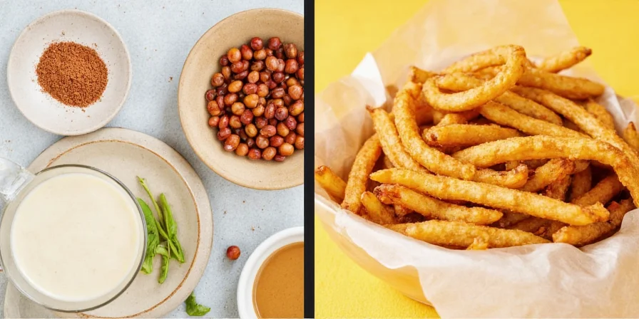 Homemade fry seasoning blend in shakers