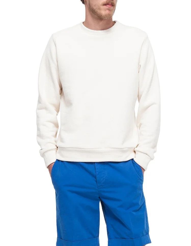 plain white crew neck sweatshirt