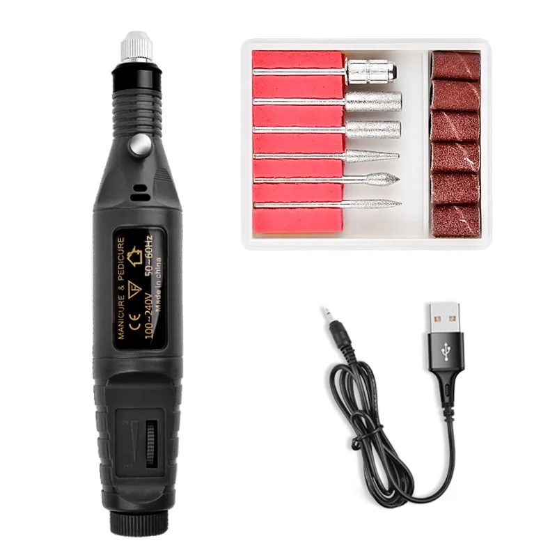 

Nail File Tool Grinder Nail Polish Removers Speed Adjustable Electric Nail Drill Manicure Portable Pen, 5 colors