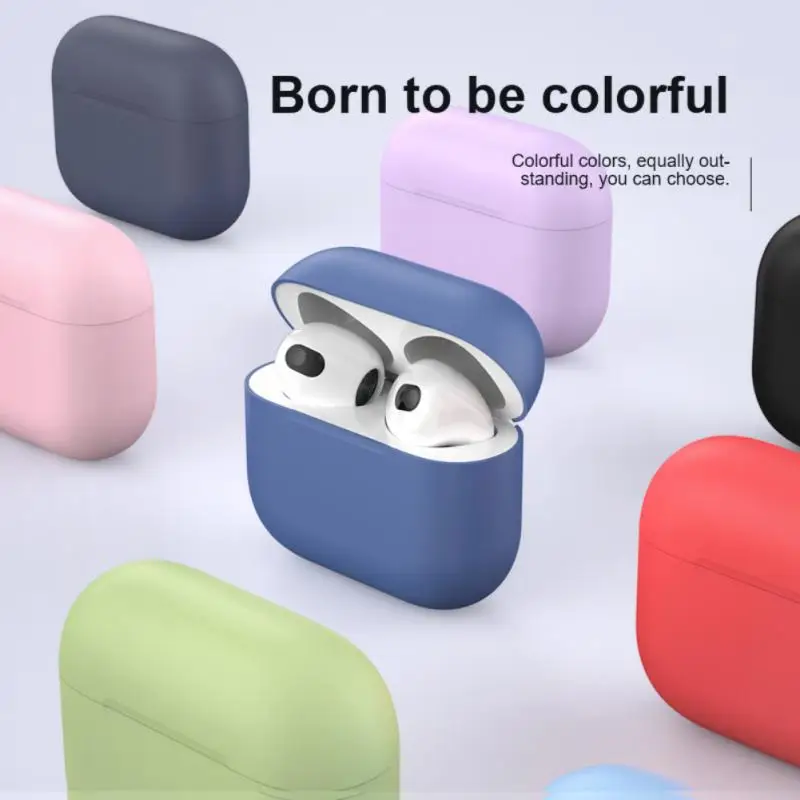 

Earphone Accessories Silicone Cover Case for Apple Airpods 3, Multi colors