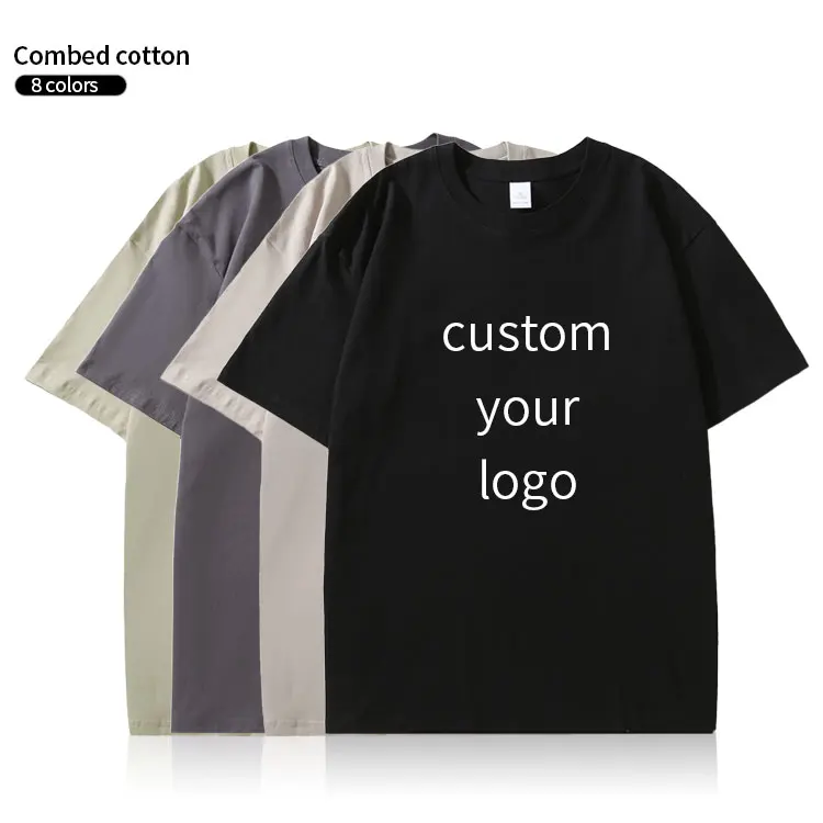 First Class Quality Cotton Custom Logo Men Printing Custom T Shirt Printing Plain Oversized Tshirt for Men