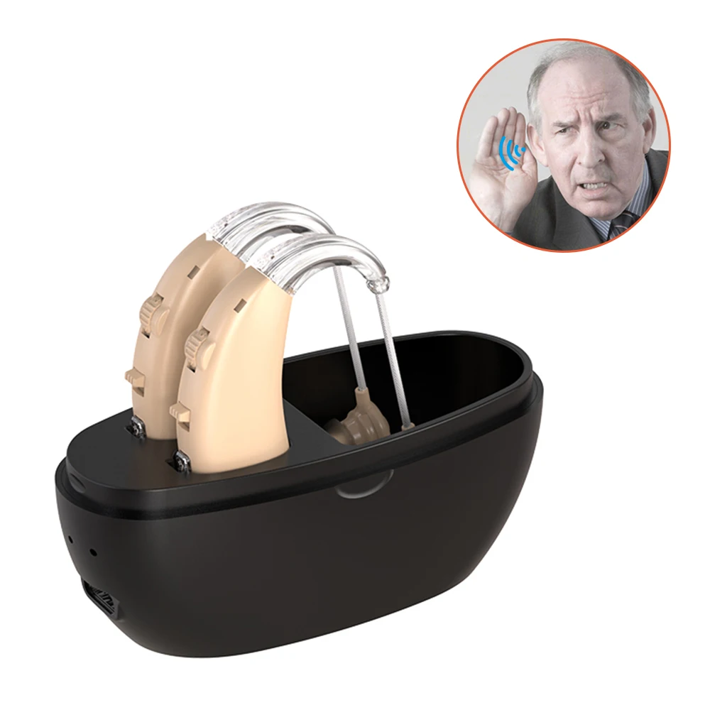 

Wireless Hearing Aid Germany Hearing Amplifier With Accessories Ear Aid Rechargeable Case Hearing Aids for Seniors headphone