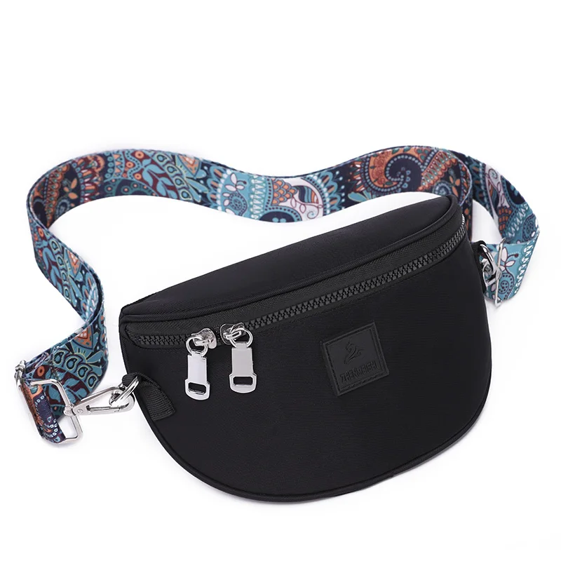

New fashion functional women messenger shoulder pack simple nylon water resistance fanny pack 2021 2021 ladies crossbody bag