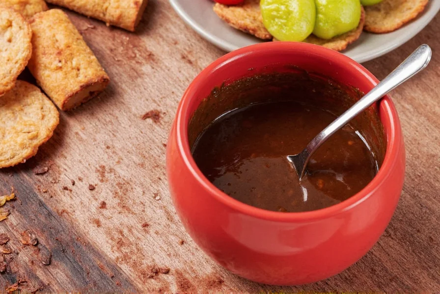 Mole sauce in a traditional Mexican clay pot