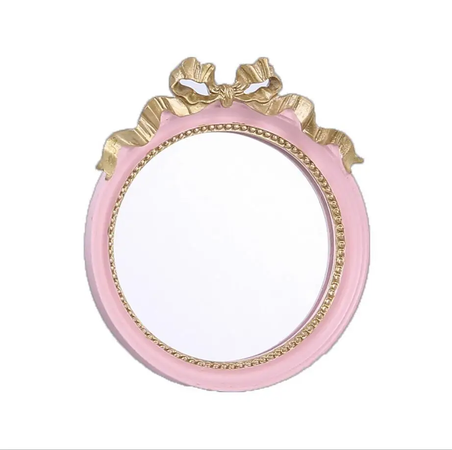 

Unique Home Ornaments Circle European Resin Mirror Frame 10*12cm