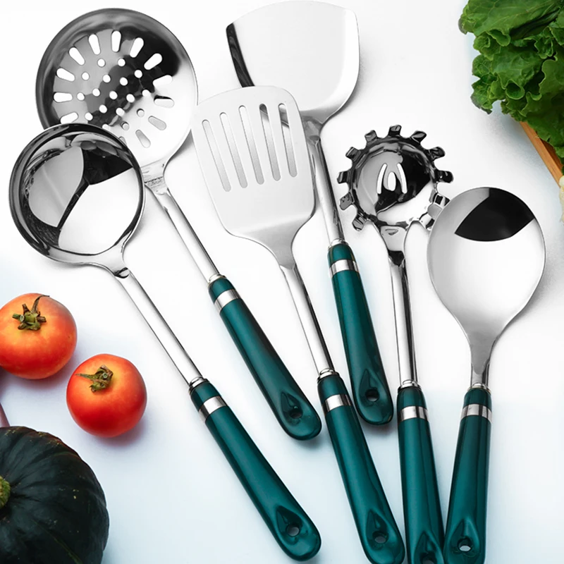 

New Design Stainless Steel Silver Kitchen ware Sets with Ceramic Handle Nonstick Cookware Set with Box