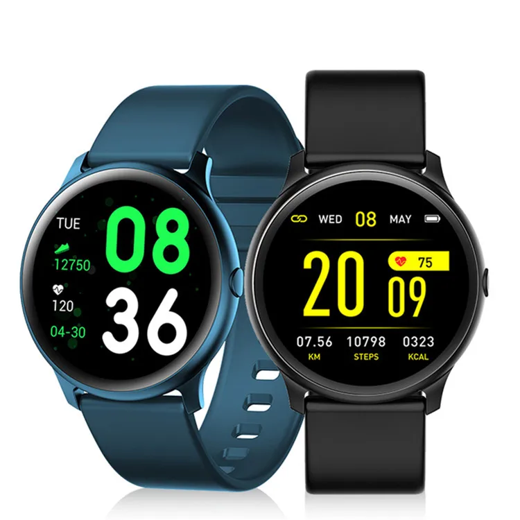 

Watch Factory CE ROHS KW19 Pedometer Health Blood Pressure Heart Rate Sports Mens Smart Watch