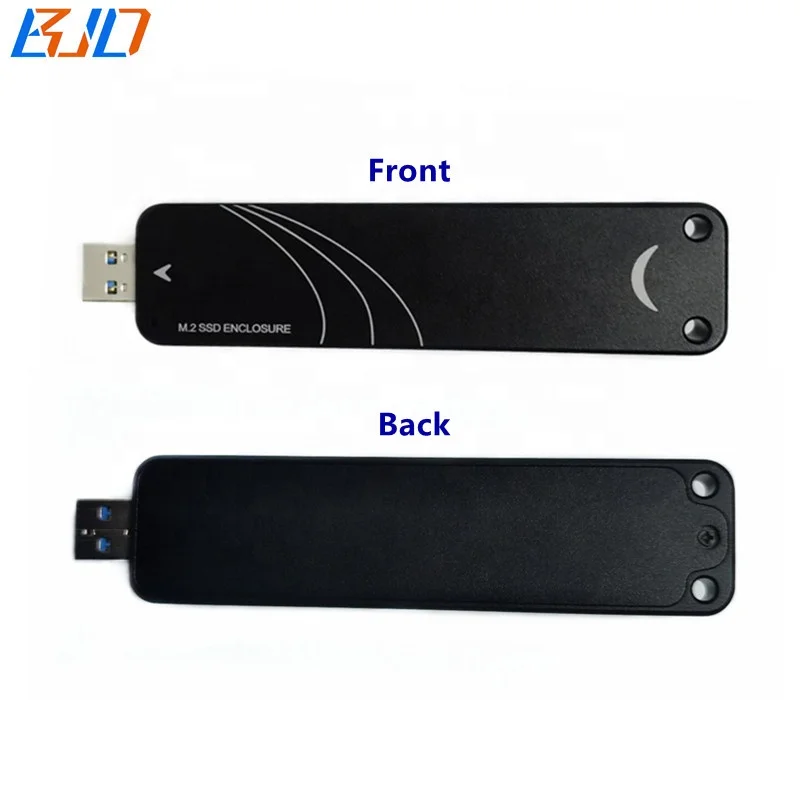 

M.2 NGFF Key B+M Key-M to USB 3.0 Connector Adapter Converter Card + SSD Case for M2 NVME SATA SSD in stock, Black