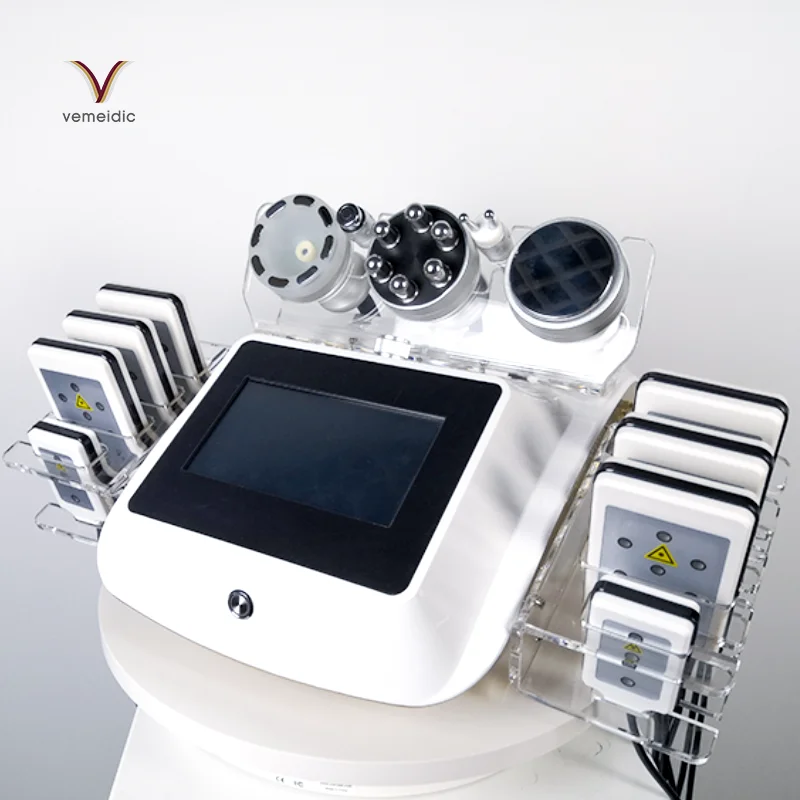 

Beauty Salon Ultrasonic Slimming Machine 40K 6 In 1 Cavitation Machine Belly Fat Burner