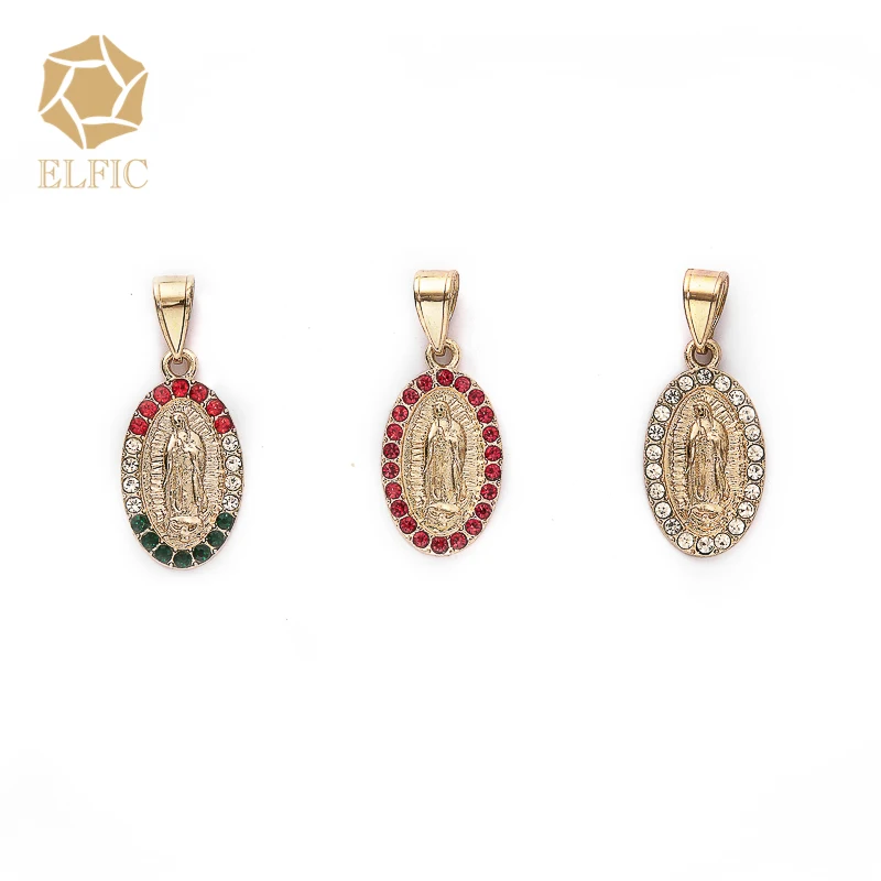 

Elfic Women fashion charm religious Zircon Pendant Necklace Virgin Mary