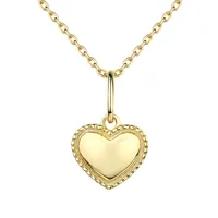 

Heart Shaped Women 925 Sterling Silver Gold heart necklace