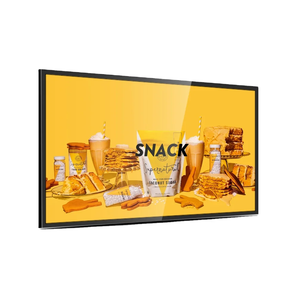 7/10/13.3/15.6/22/32/43/55/65/86 inch wall mounted touch kiosk lcd/ led video display screen /retail store advertising display