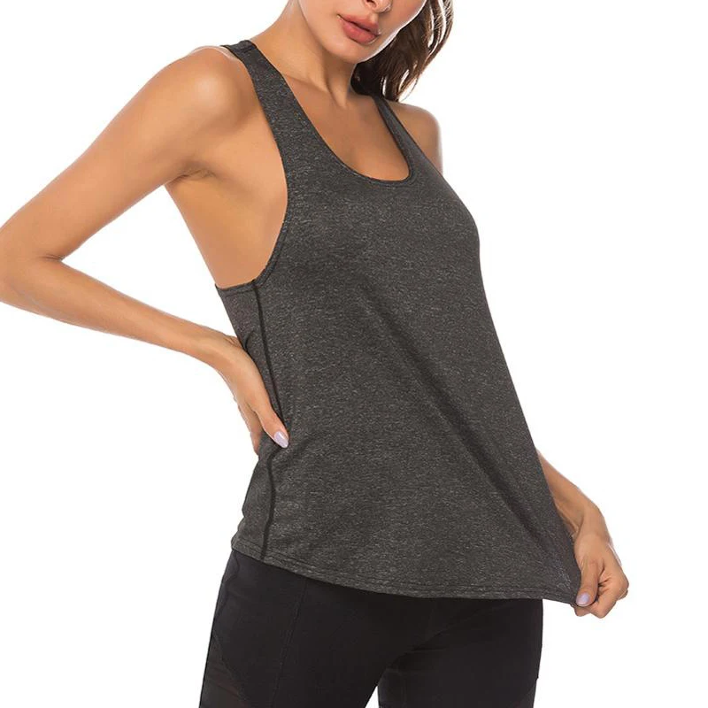 

Sportswear Bamboo Sportswear Sports Summer Fashion Racer Back Spandex Custom Logo Fit Activewear Workout Yoga Tank Top Woman