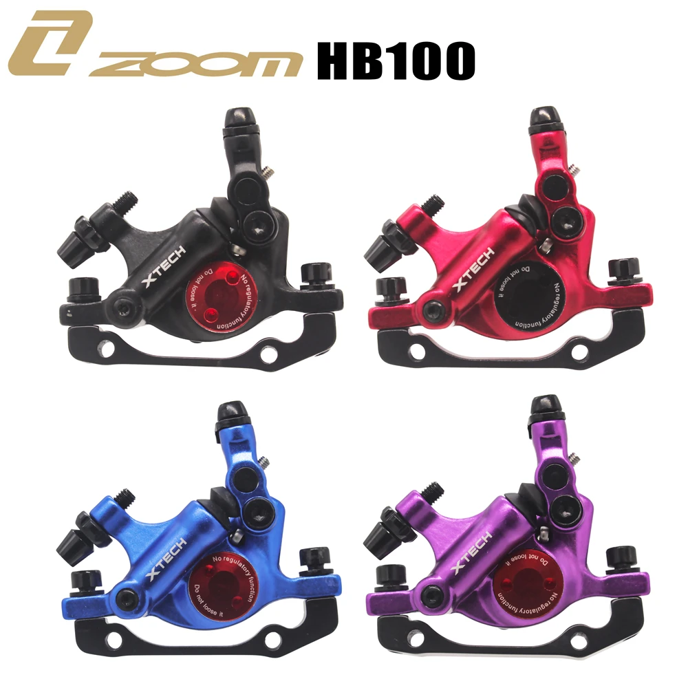 

ZOOM XTECH HB100 MTB Line Pulling Hydraulic Disc Brake Calipers with rotors 120/140/160MM for Xiaomi M365 Mi Electric Scooter