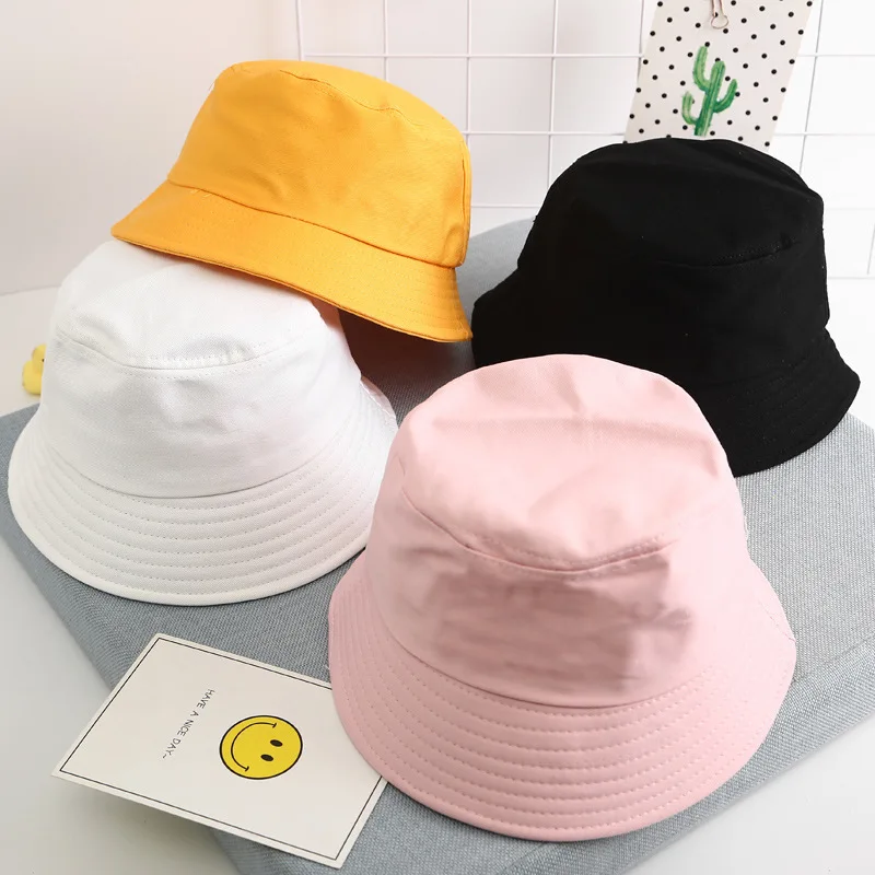 

INSTOCK wholesale custom chapeu de pesca 2021 kid baby hat cotton kids bucket hats infants bucket hat caps for kids, Many