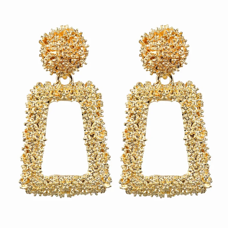 

Amazon Top Seller Bohemian Jewel Exaggerated Big Geometric Earrings Ear Rings For Women, Optional