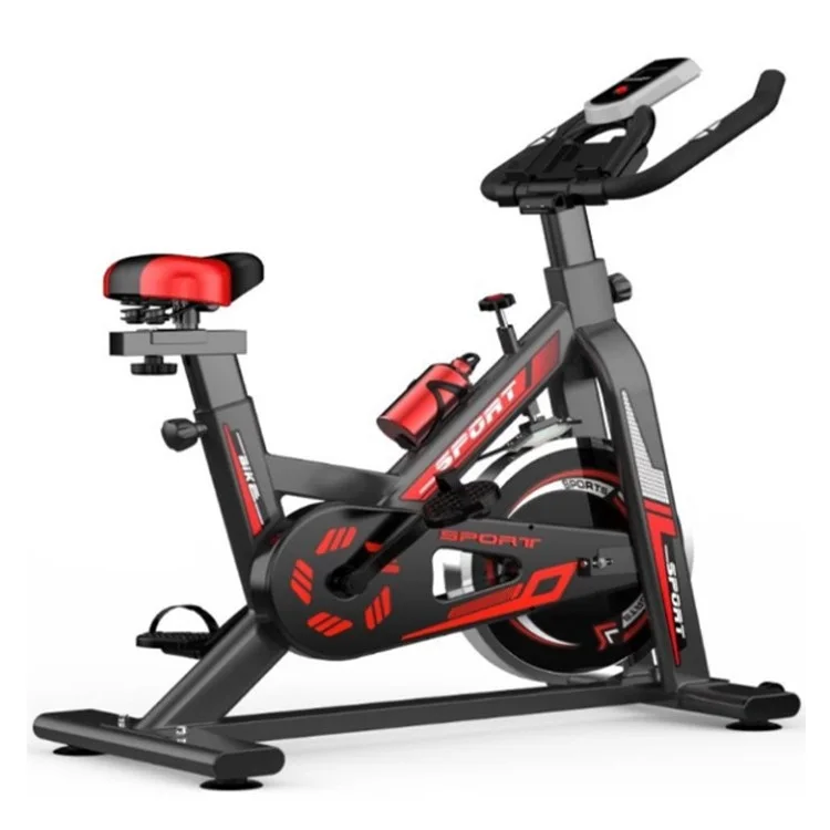

Factory directly home fitness equipment indoor exercise digital display heart rate test flywheel spinning bike with soft seat