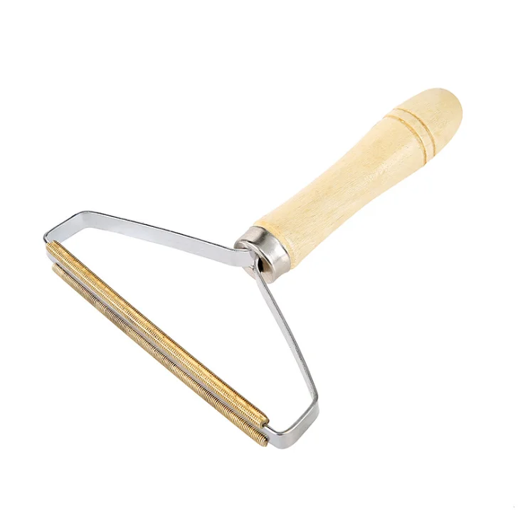 

Wooden Handle portable lint remover clothes fuzz shaver reusable