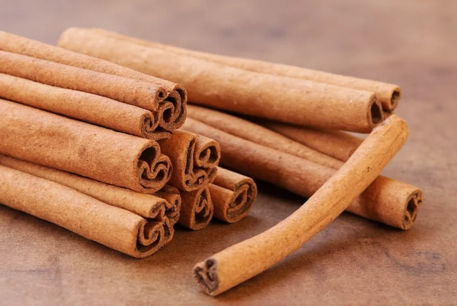Close-up comparison of fresh vibrant cinnamon sticks versus faded old cinnamon sticks showing color difference