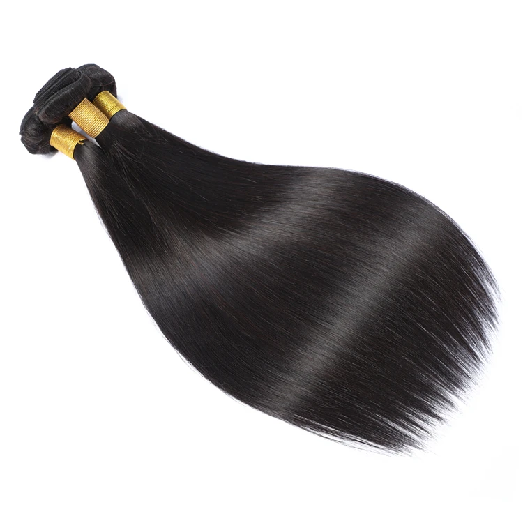 

Top Quality Raw Unprocessed 7A 8A 9A 10A Grade Virgin Brazilian Straight Hair Weave Bundles, Natural color