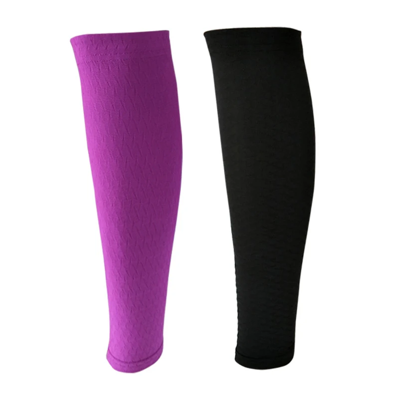 

Custom Wholesale Adult Medical Support Leg Socks Shank Sleeve Compression Support Set Leg Plastic, Black and purple