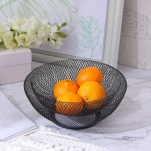 

Holmine Nordic Household Kitchen Fruit Basket simple iron stylish shape Fruit Basket