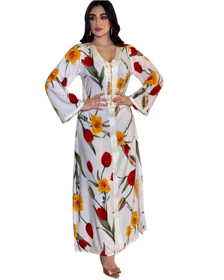 

HJ ZMDR29 2021 Islamic Turkish Muslim Dress Abayas Middle East Abaya Muslim Women Dubai Abaya