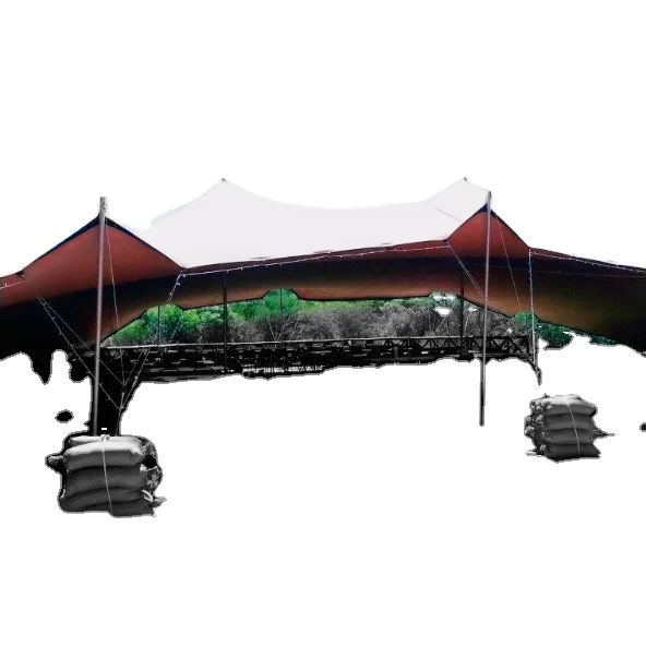 

Waterproof 750gsm pvc coated fabric wedding party event strong stretch tent bedouin, Popular color