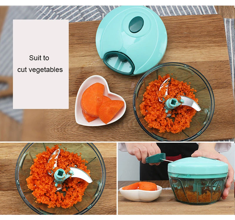 500/900ml Powerful Meat Grinder Handpower Food Chopper Mincer Mixer