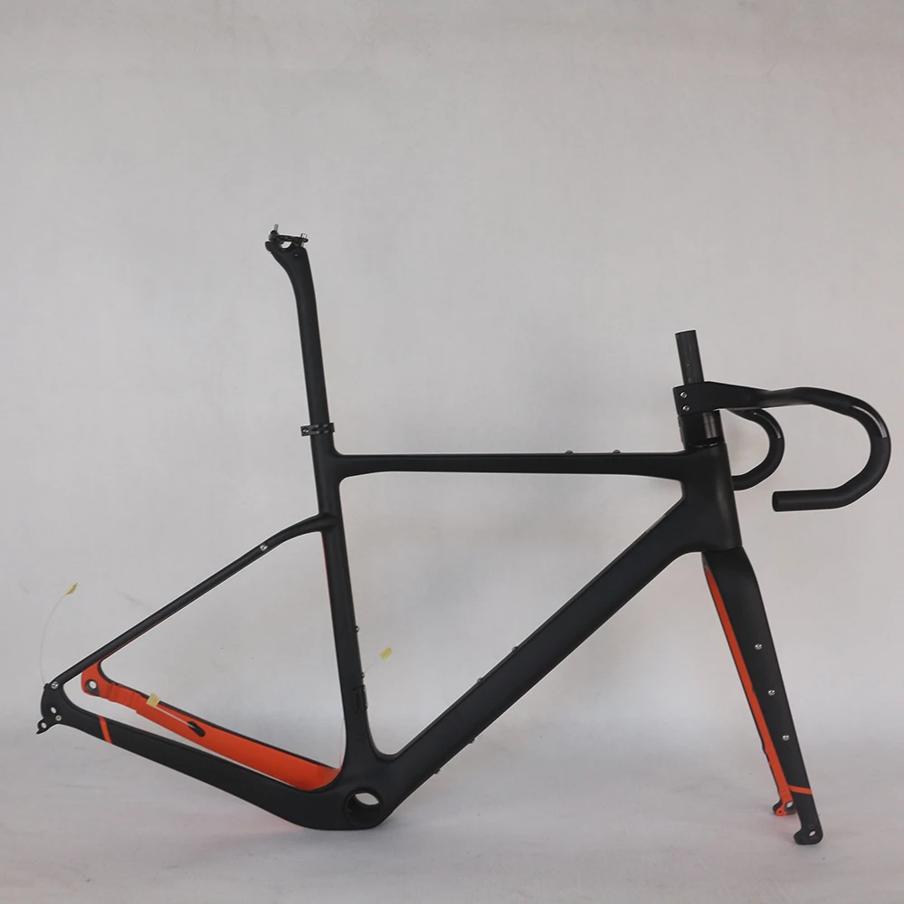 

SERAPH FRAME NEW carbon frame inner cable superlight Gravel bike frameset bicycle Di2 frame 700x45c PT021C+YS728 GR044