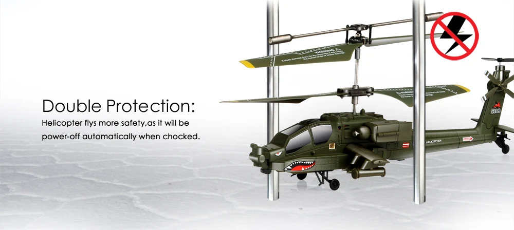 Apache Imitated Military Fighter Jet Anti-fall Remote Control Toy ...