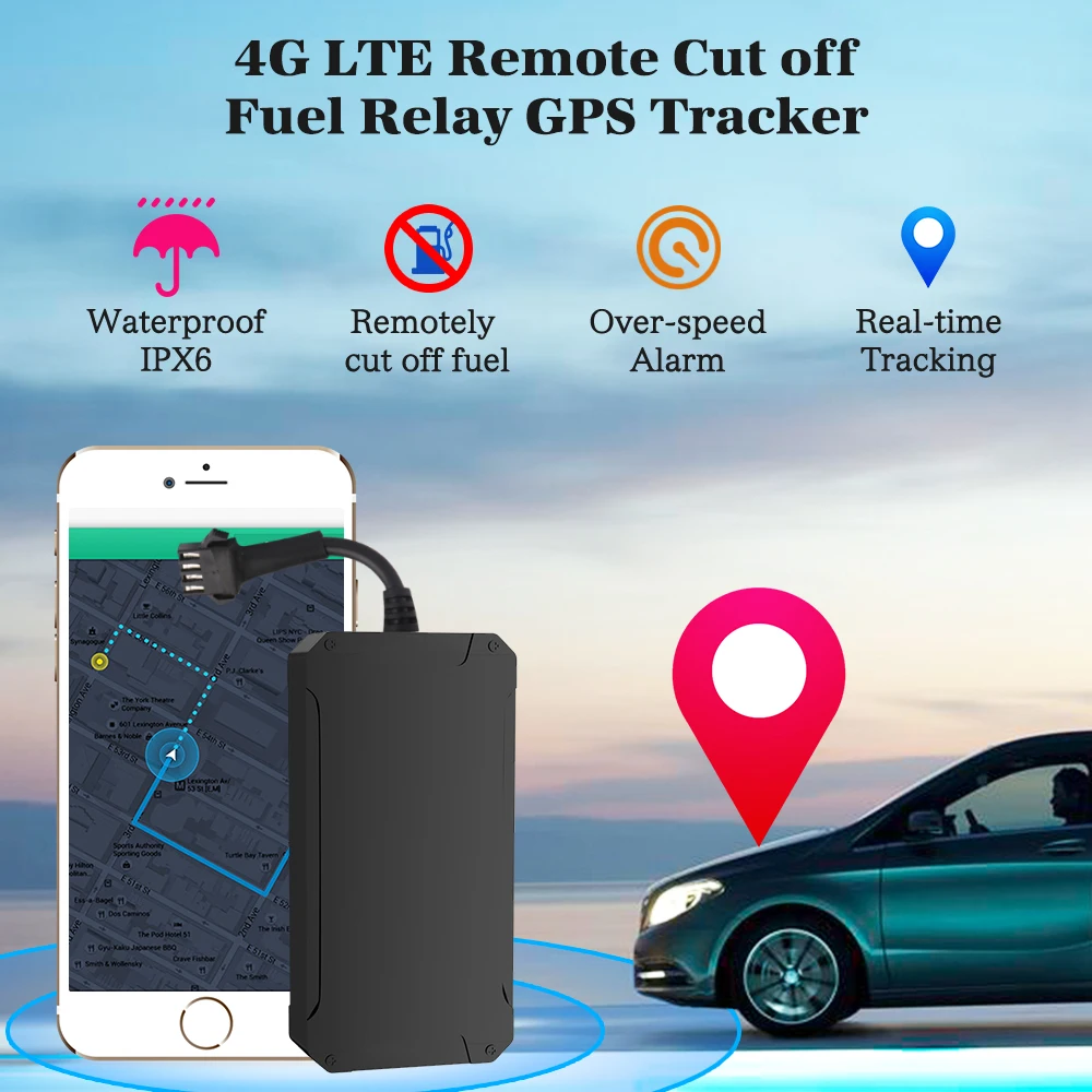 Anti-theft Acc Detection Lk960-4g Wired Vehicle Gps Tracking Device Car