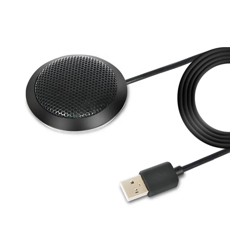 

Portable omni-directonal video conference microphone with speakerphone