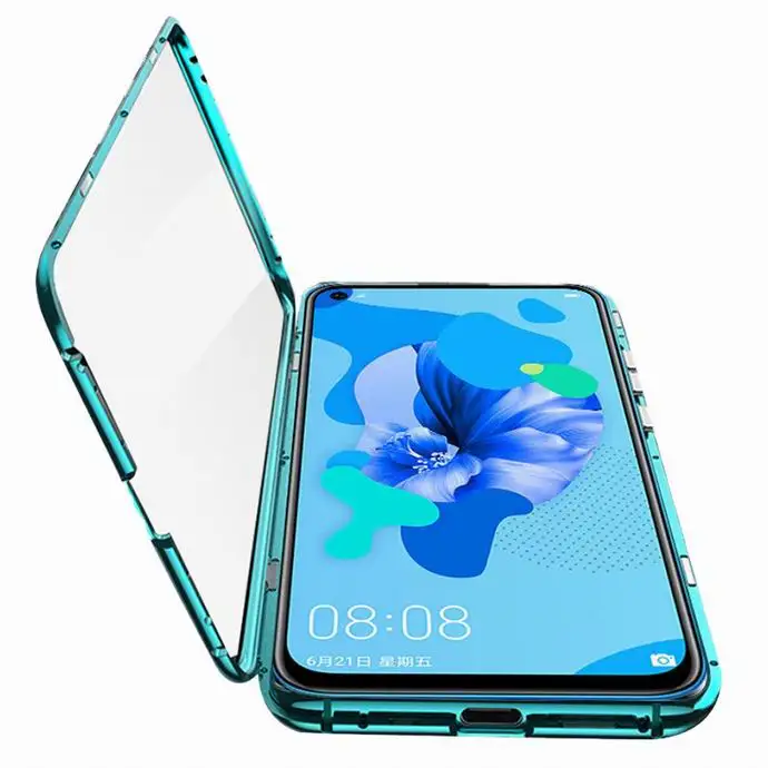 

The new double-sided explosion-proof glass mobile phone case with magnetic mobile phone case is suitable for Samsung A72 A52 A12, 7 colors