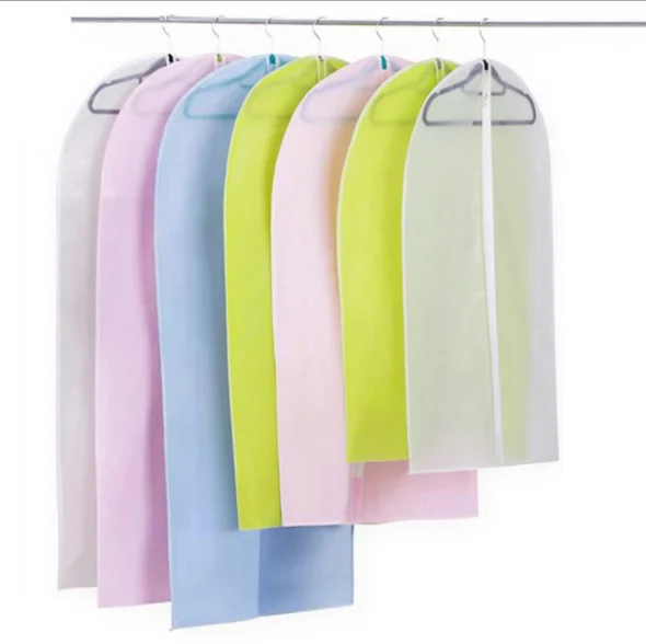 

Cheap Colors PEVA Non Woven Fabric Washable Mens Suit Clothes Dust Cover Bags ZGJ-0139