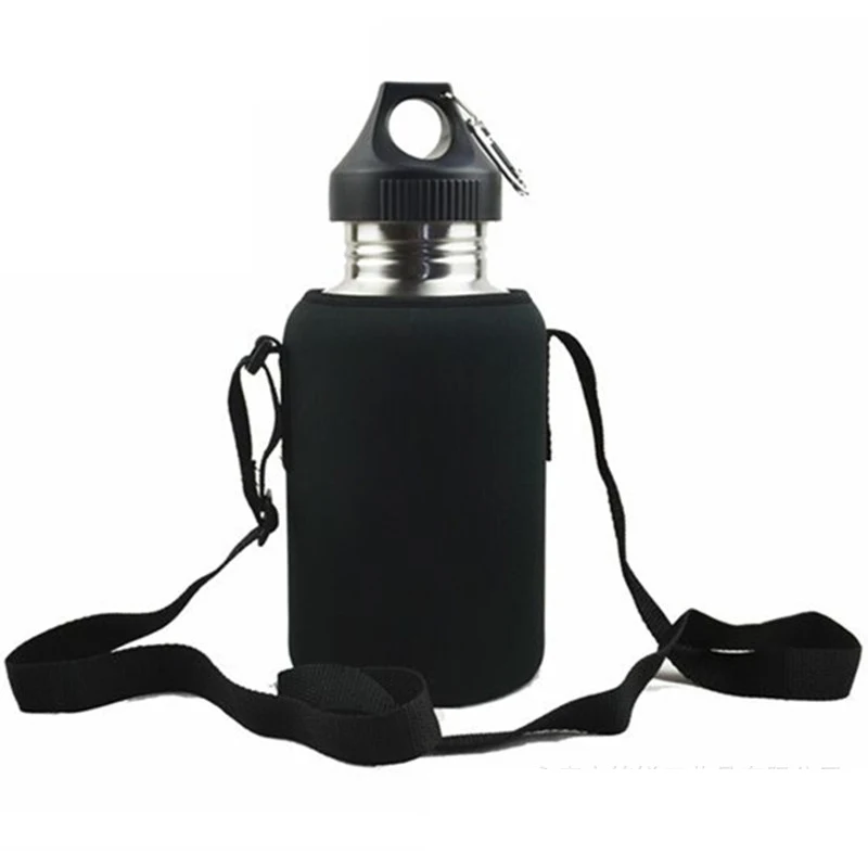 

2000 ML Sports Bottle Cover Single-layer Anti-drop Water Cup Cover Thermal Insulation Customize Logo, Black