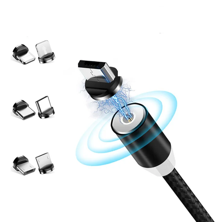 

Wholesale 3 in 1 magnetic charging data cable for iPhone samsung Type-C Micro USB CABLE
