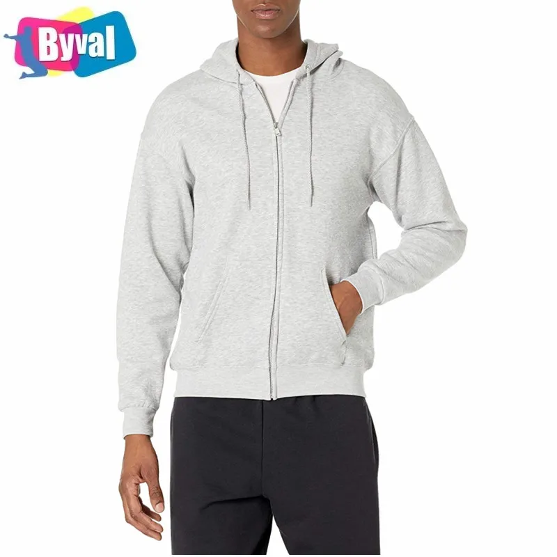 

Men New Fashion Custom Design Logo cotton cotton zip hoody casual men Hoodies, Customized color