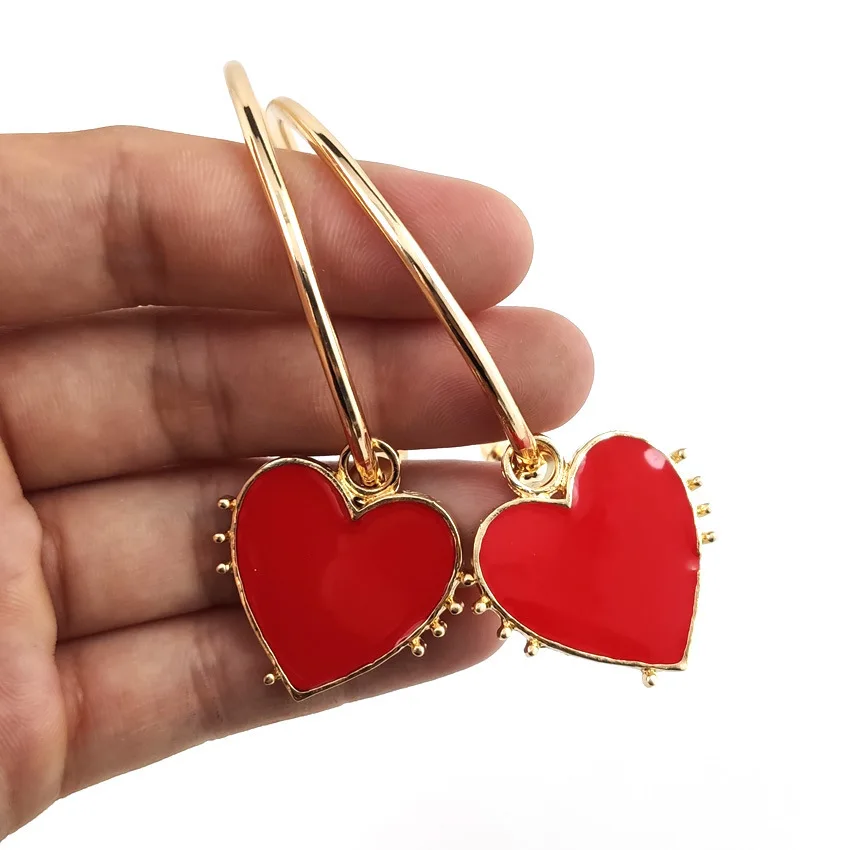 

Amazon best selle gold plated jewelry fashion big dangling boho stud earrings for women