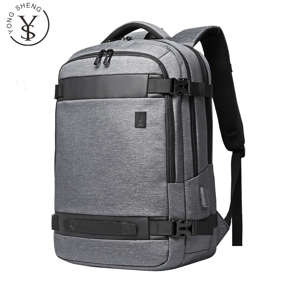 

2021 Factory school bags New Stylish Waterproof vintage backpacks Wholesale casual business men computer backpack Mochila, Black gray
