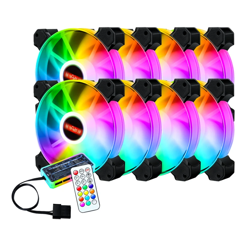 

Factory OEM custom rgb cooling fan pc 6pin computer case cooler 12v rgb fan 120mm