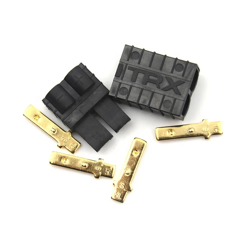 
High Current 150A TRX Connector Traxxas Gold-plated Female Male Plug With Cover Shell For RC Car Lipo Battery Brushless 