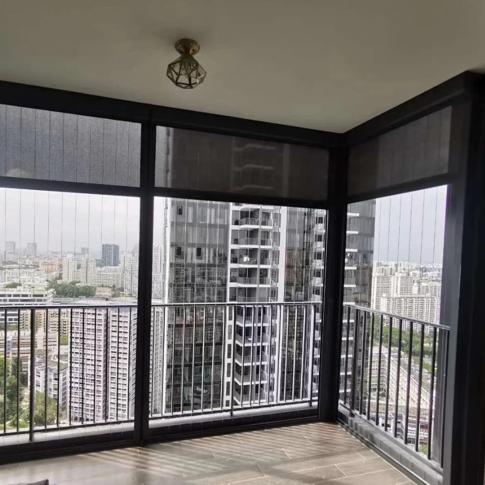 

Motorized Outdoor Garden Shade Shutter Roller Zip Screen Blinds For Pergola