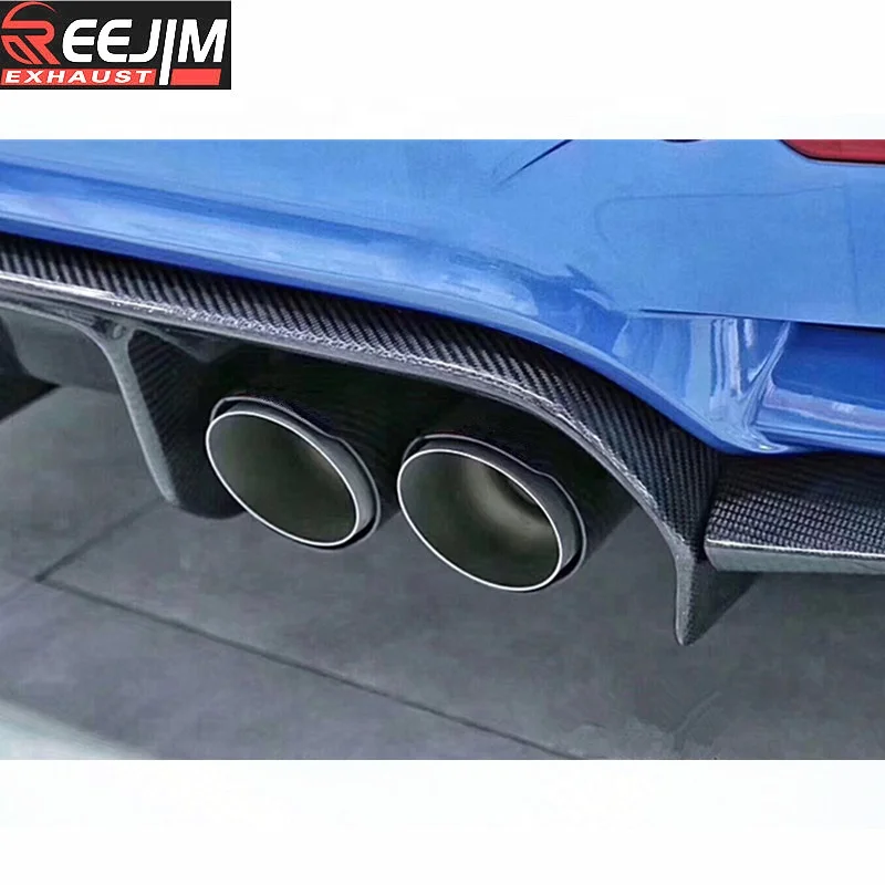 
4 Pieces Carbon Fiber Akrapovic Exhaut tips Auspuffspitze for BMW F87 M2 F80 M3 F82 F83 M4 Direct Fit Universal Fit Exhaust Tip 